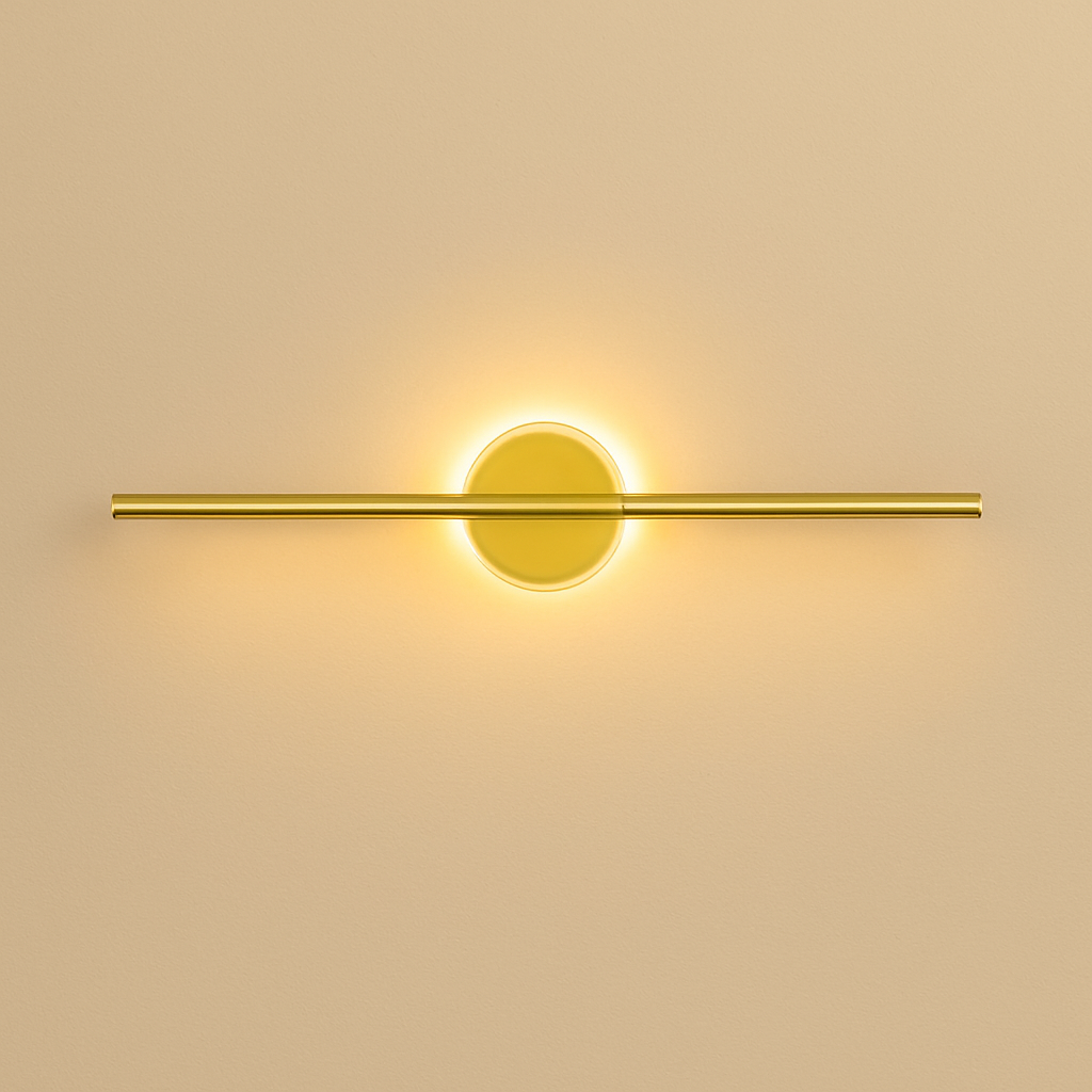 Design LED wall light gold or white Mirror - vue 5 sur 7