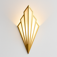 Bumbee triangular metal LED designer wall light