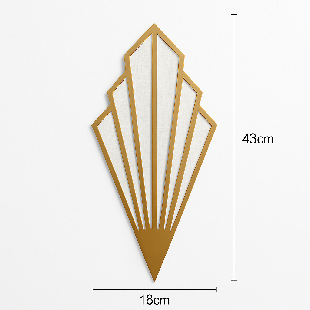Bumbee triangular metal LED designer wall light - vue 4 sur 5