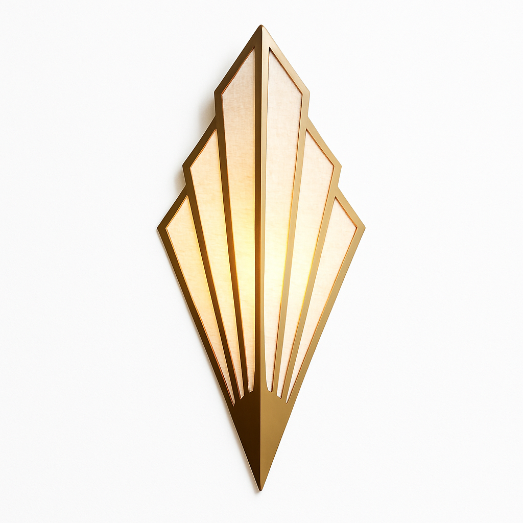 Bumbee triangular metal LED designer wall light - vue 5 sur 5
