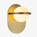 Loopi gold metal design LED wall light