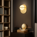 Loopi gold metal design LED wall light