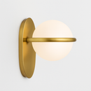Loopi gold metal design LED wall light