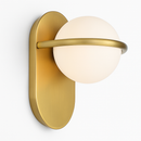 Loopi gold metal design LED wall light