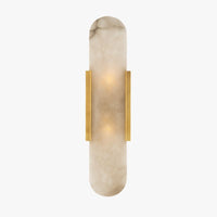 Shining style rounded marble LED wall light