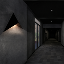 Triangle metal LED designer wall light