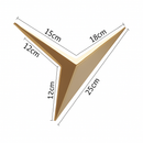 Triangle metal LED designer wall light