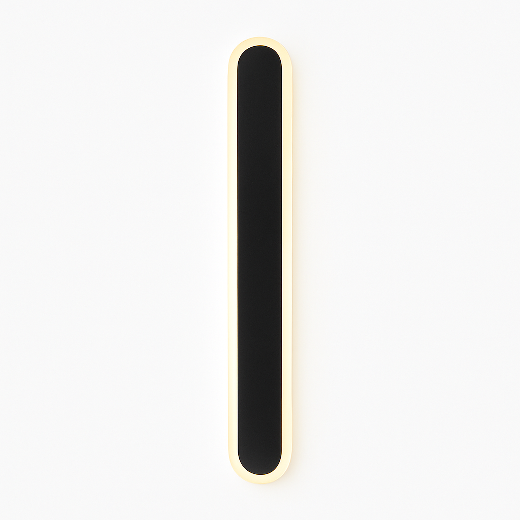 Jack rectangular metallic LED designer wall light