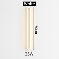 Jack rectangular metallic LED designer wall light
