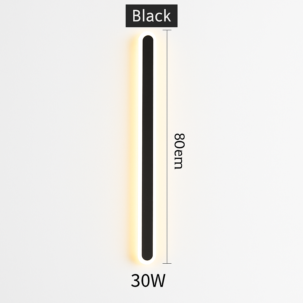 Jack rectangular metallic LED designer wall light - vue 9 sur 9