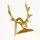 Modern designer wooden deer wall light