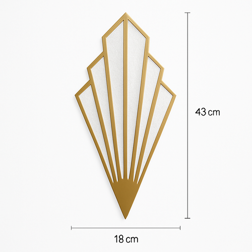 Triangular designer LED wall light in colourful metal - vue 9 sur 8