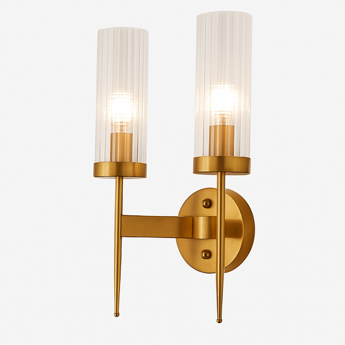 Stair gold LED wall light