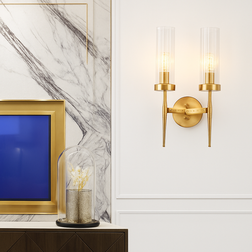 Stair gold LED wall light - vue 2 sur 6