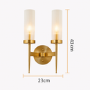 Stair gold LED wall light