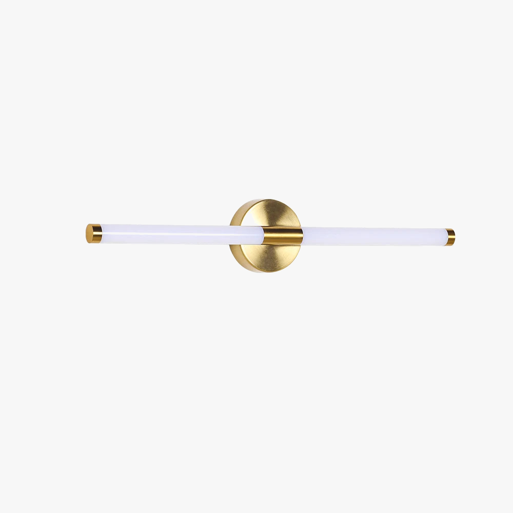 Double shade gold wall light