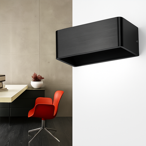 Aluminium LED wall light - vue 3 sur 4