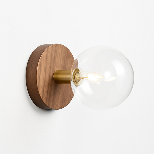 Modern minimalist wooden wall light - vue 15 sur 14