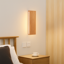 Solid wood wall light for decorative indoor lighting