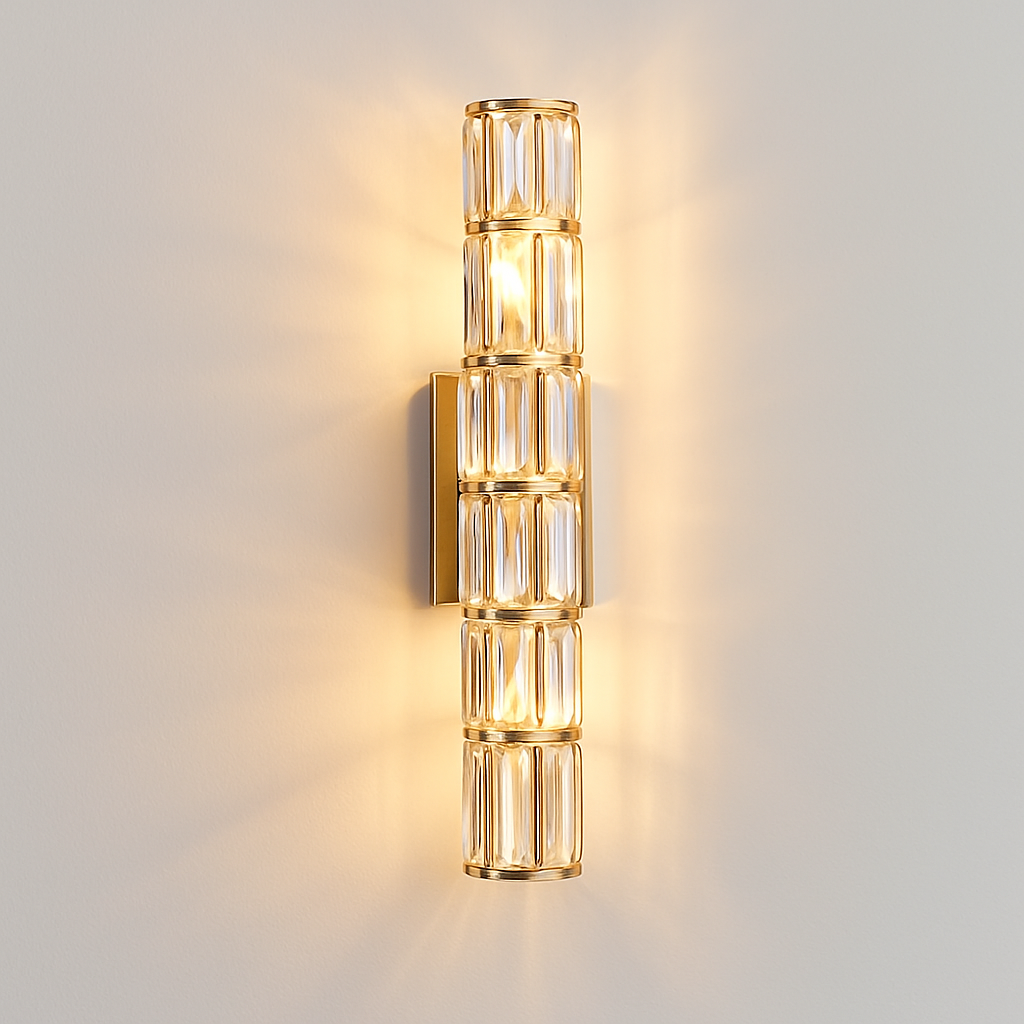 Modern crystal wall light - vue 13 sur 15