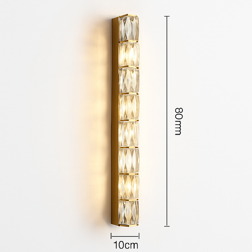 Modern crystal wall light - vue 15 sur 15