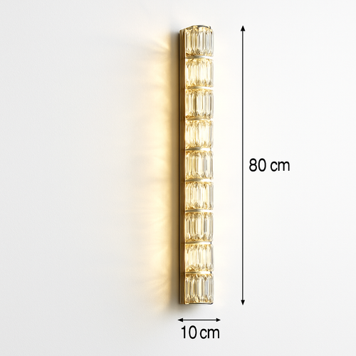 Modern crystal wall light - vue 16 sur 15