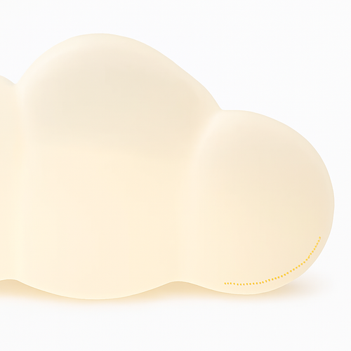 White cloud wall light for children's room - vue 3 sur 8