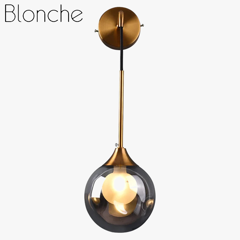Design glass wall light for elegant lighting