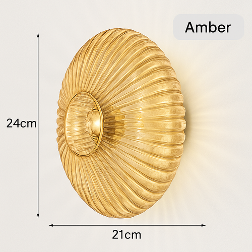 Modern glass wall light