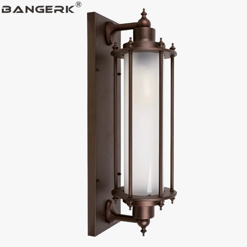 Outdoor aluminium rust effect waterproof wall light for garden, balcony or path décor