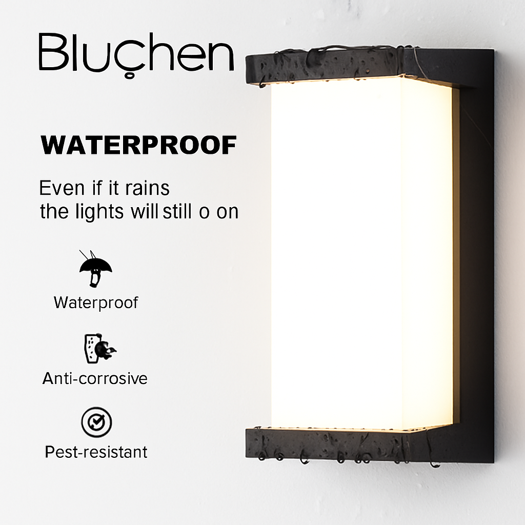 Waterproof outdoor LED wall light for exterior lighting