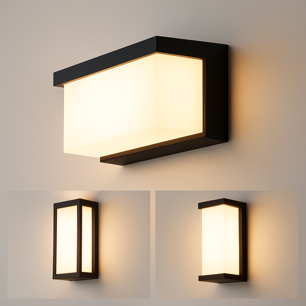 Waterproof outdoor LED wall light for exterior lighting - vue 4 sur 9