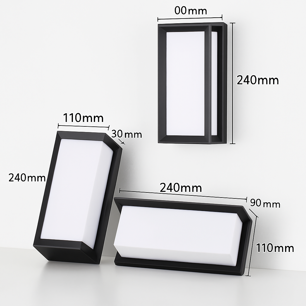 Waterproof outdoor LED wall light for exterior lighting - vue 5 sur 9