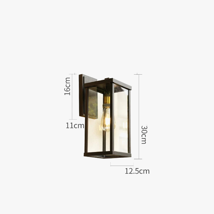 Modern outdoor wall light for garden and terrace