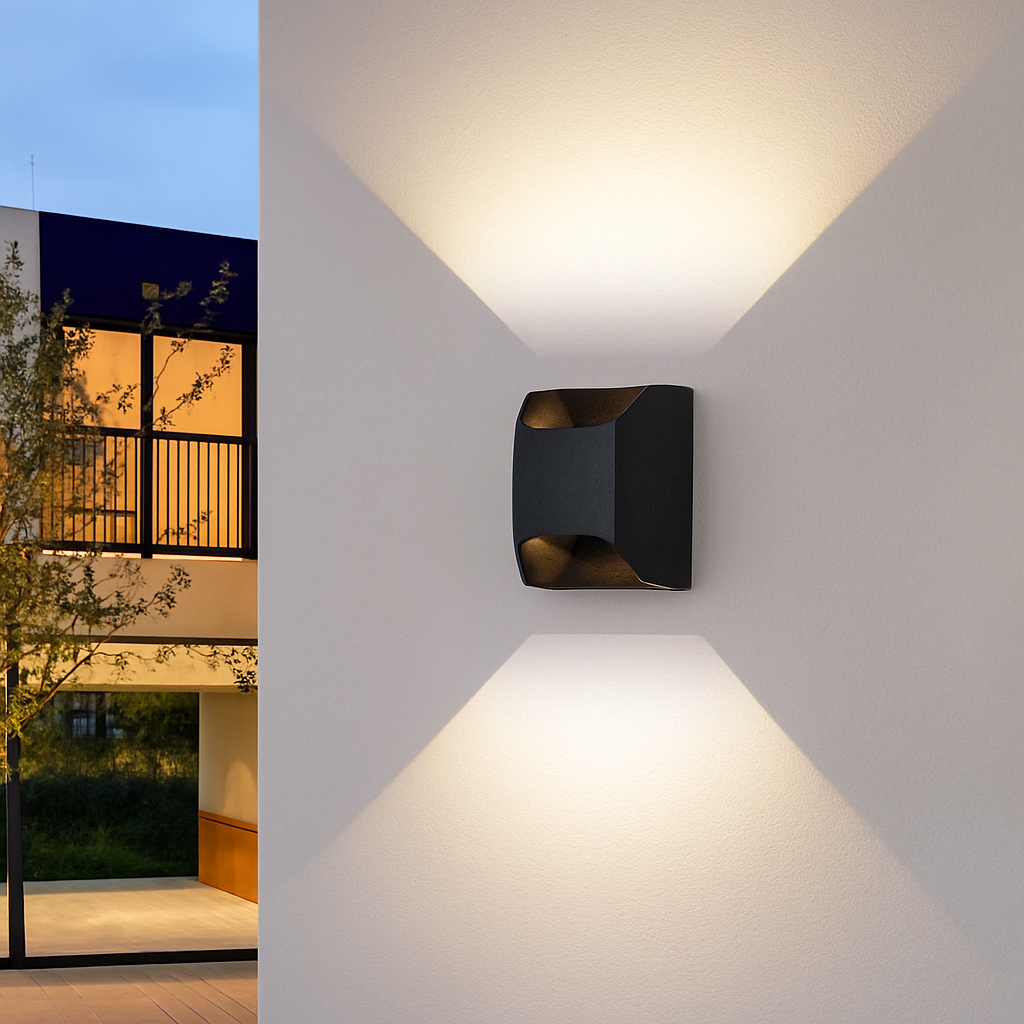 Outdoor waterproof double head wall light creative design
