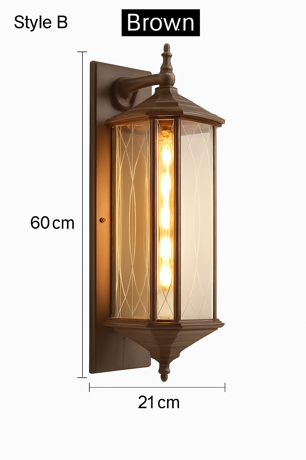 Outdoor waterproof Chinese style wall light