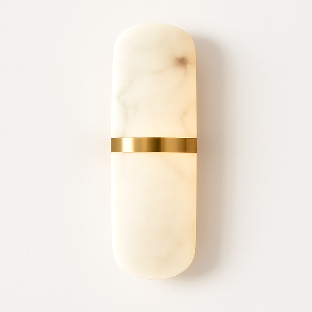 Led wall light 18w imitation marble semi-cylinder