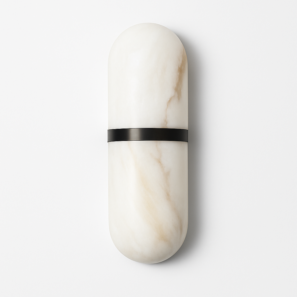 Led wall light 18w imitation marble semi-cylinder