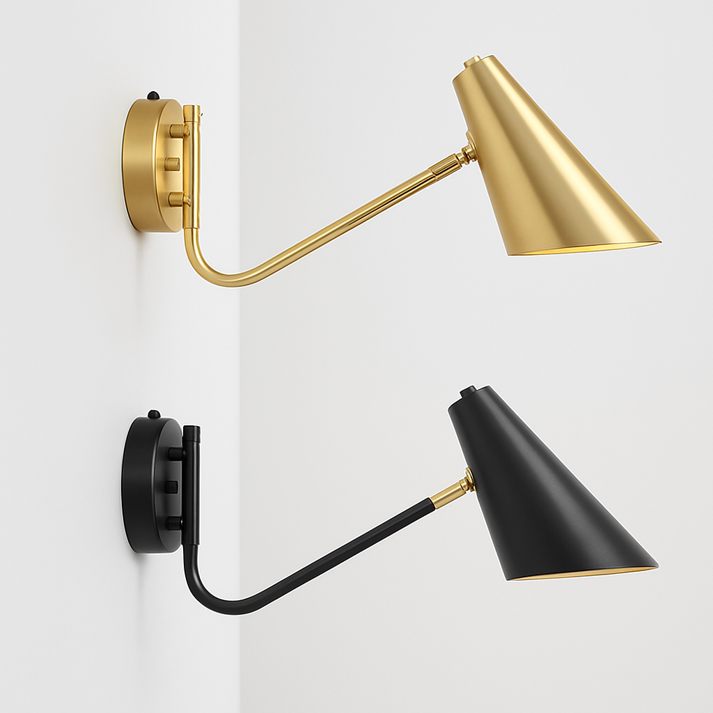 LED wall light with touch sensor switch