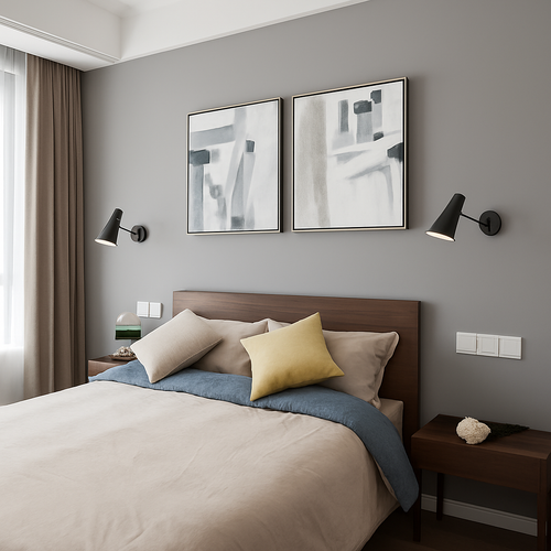 LED wall light with touch sensor switch - vue 5 sur 10