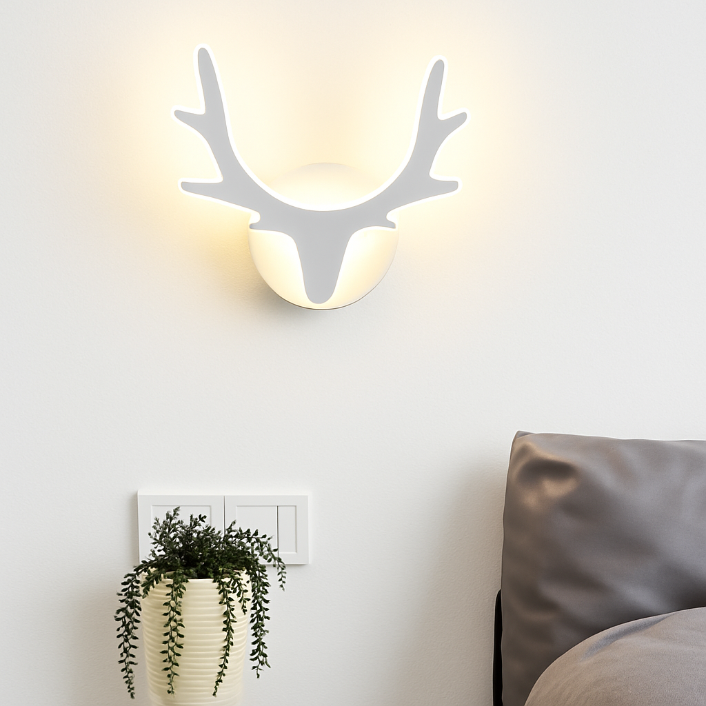 Creative LED wall light in deer shape