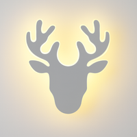 Creative LED wall light in deer shape