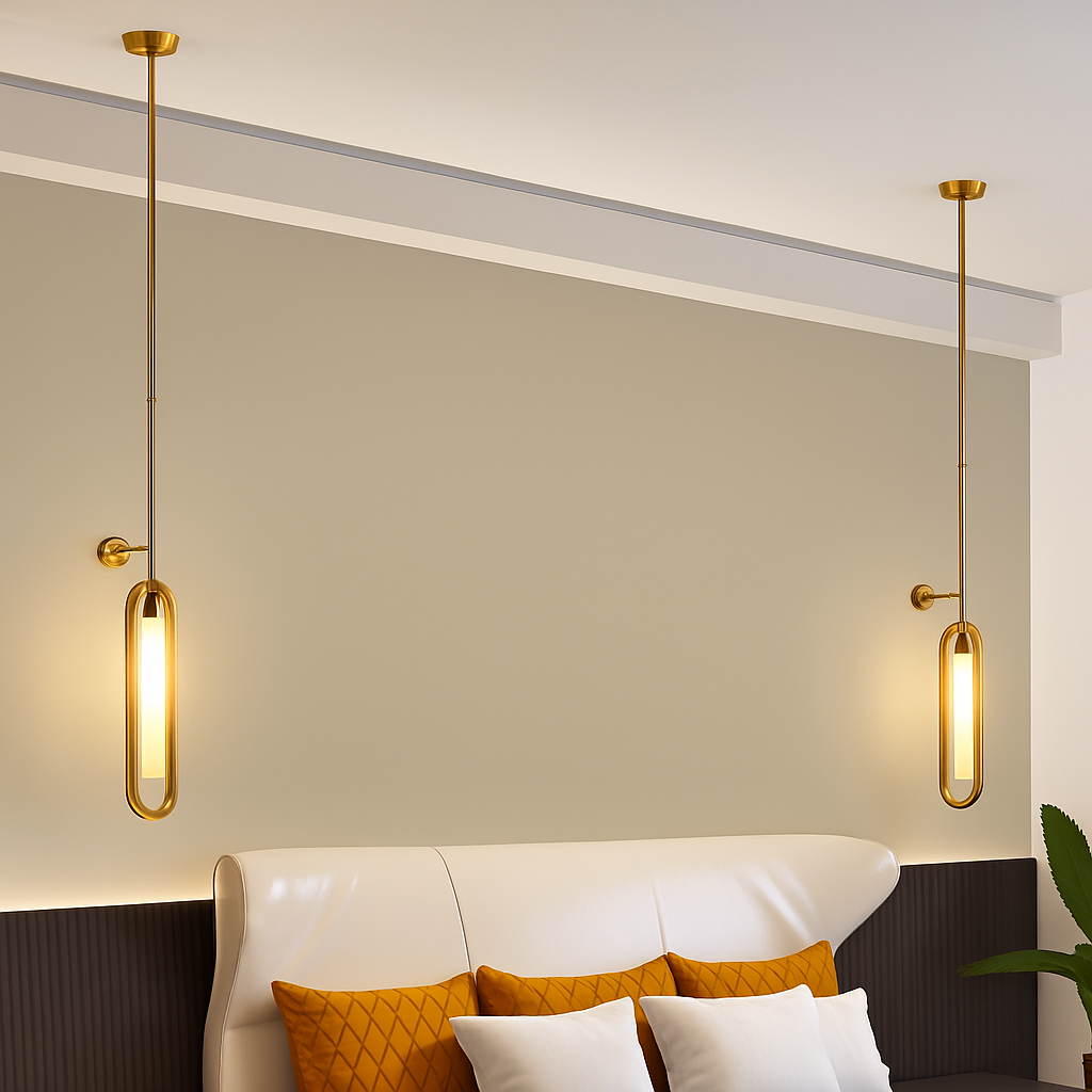 Creative LED wall light with adjustable height