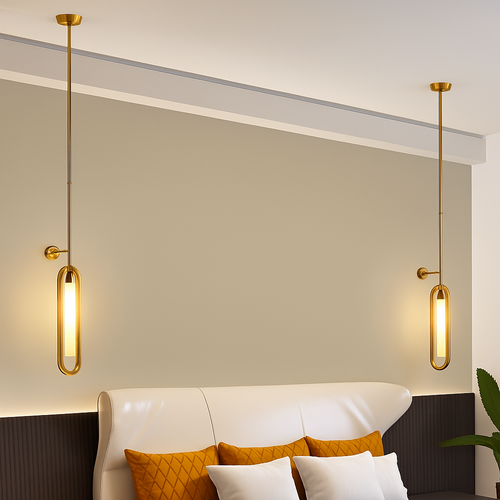 Creative LED wall light with adjustable height - vue 2 sur 6