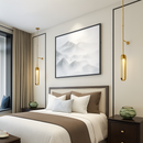 Creative LED wall light with adjustable height