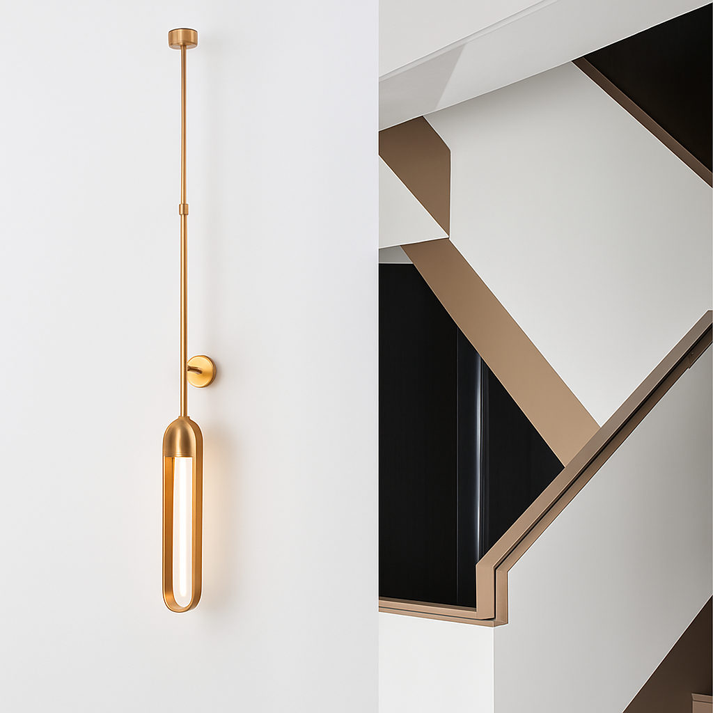 Creative LED wall light with adjustable height - vue 3 sur 6