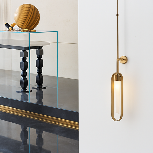 Creative LED wall light with adjustable height - vue 5 sur 6