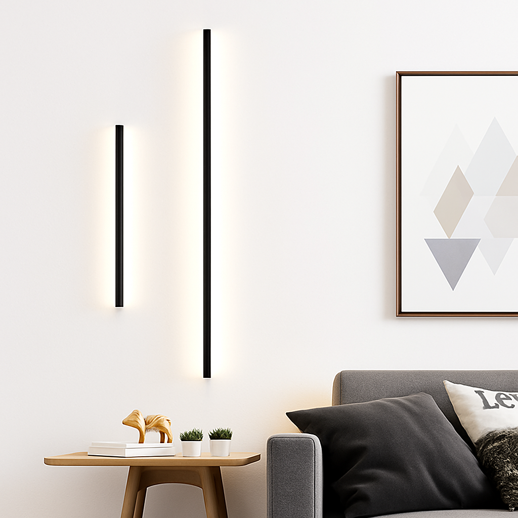 Aluminium cuboid LED wall light with remote control and dimming - vue 5 sur 22