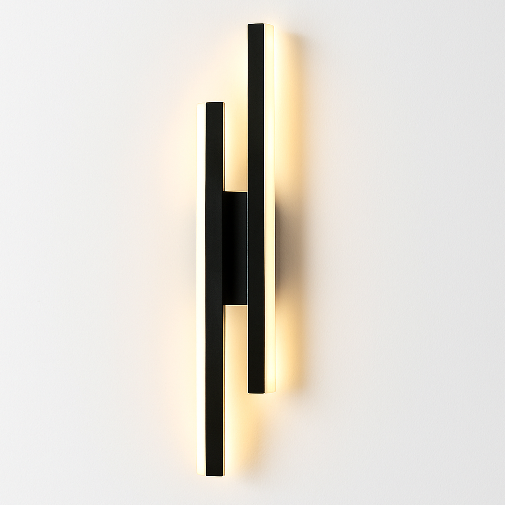 Led wall light copper line acrylic shade indoor lighting for living room or hallway - vue 8 sur 10