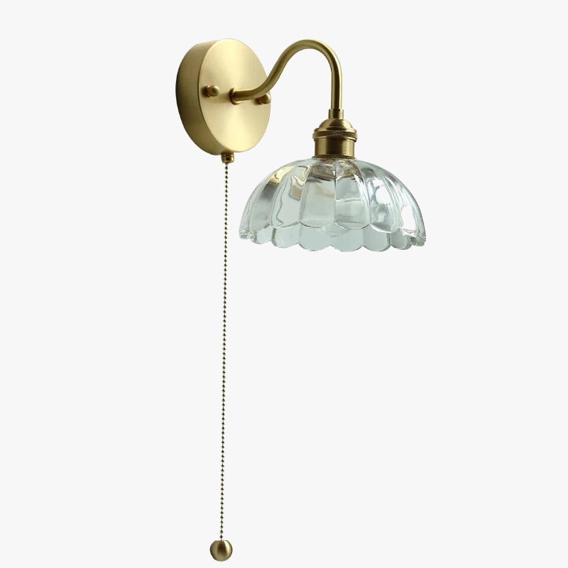 Modern nordic copper LED wall light
